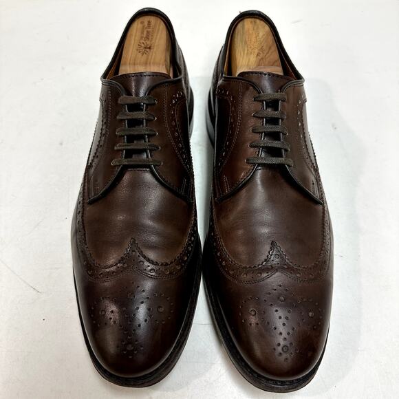 VERY GOOD Ralph Lauren x Allen Edmonds Sanderson Burnished Wingtip Made USA 10.5